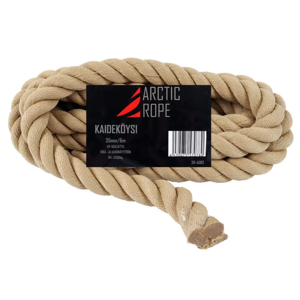 Kaideköysi Arctic Rope Natural beige eri kokoja