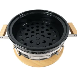 Kamado-grilli Easy Cooking Kamado Korea/Hibachi BBQ, Ø28 cm, pöytämalli, musta