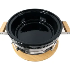 Kamado-grilli Easy Cooking Kamado Korea/Hibachi BBQ, Ø28 cm, pöytämalli, musta