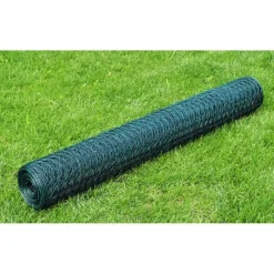 Kanaverkko galvanoitu PVC pinnoitteella silmäkoko 25mm 25x0.75m vihreä