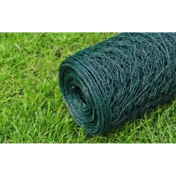 Kanaverkko galvanoitu PVC pinnoitteella silmäkoko 36mm 25x0.5m vihreä