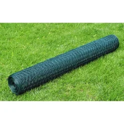 Kanaverkko galvanoitu PVC pinnoitteella silmäkoko 36mm 25x1m vihreä
