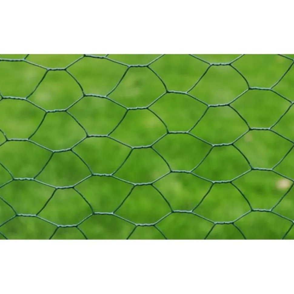 Kanaverkko galvanoitu PVC pinnoitteella silmäkoko 36mm 25x1m vihreä
