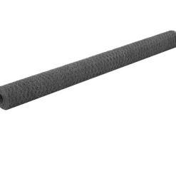 Kanaverkko teräs PVC pinnoitteella silmäkoko 36mm 36x1.5m harmaa