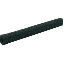 Kanaverkko teräs PVC pinnoitteella silmäkoko 50mm 25x0.75m harmaa
