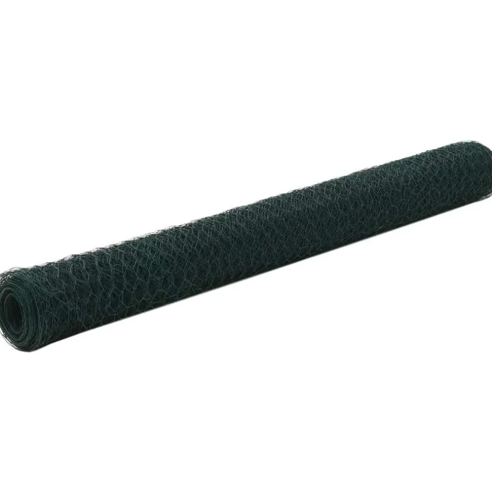 Kanaverkko teräs PVC pinnoitteella silmäkoko 50mm 25x0.75m harmaa