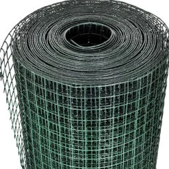 Kanaverkko 12x12mm galvanoitu PVC pinnoitteella 10x1m vihreä