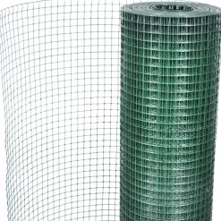Kanaverkko 16x16mm galvanoitu PVC pinnoitteella 10x1m vihreä