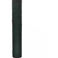Kanaverkko 12x12mm galvanoitu PVC pinnoitteella 25x1m vihreä
