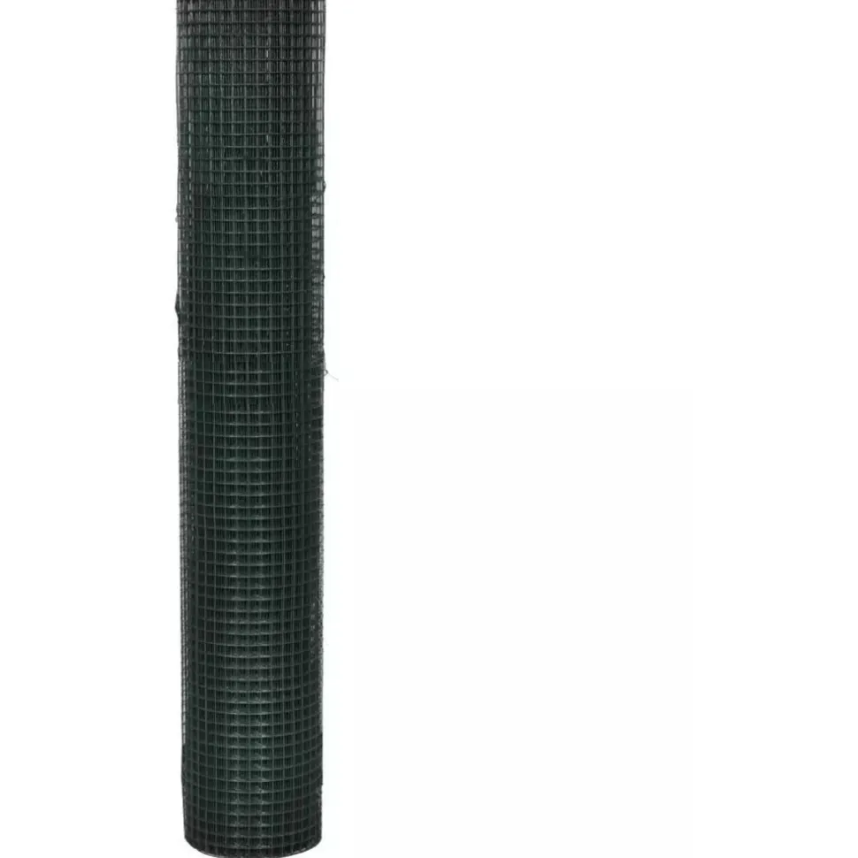 Kanaverkko 12x12mm galvanoitu PVC pinnoitteella 25x1m vihreä