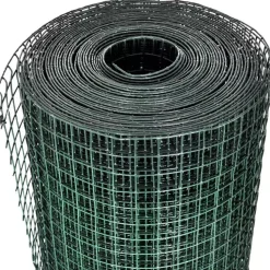 Kanaverkko 12x12mm galvanoitu PVC pinnoitteella 25x1m vihreä