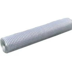 Kanaverkko 16x16mm galvanoitu teräs 10x1m hopea