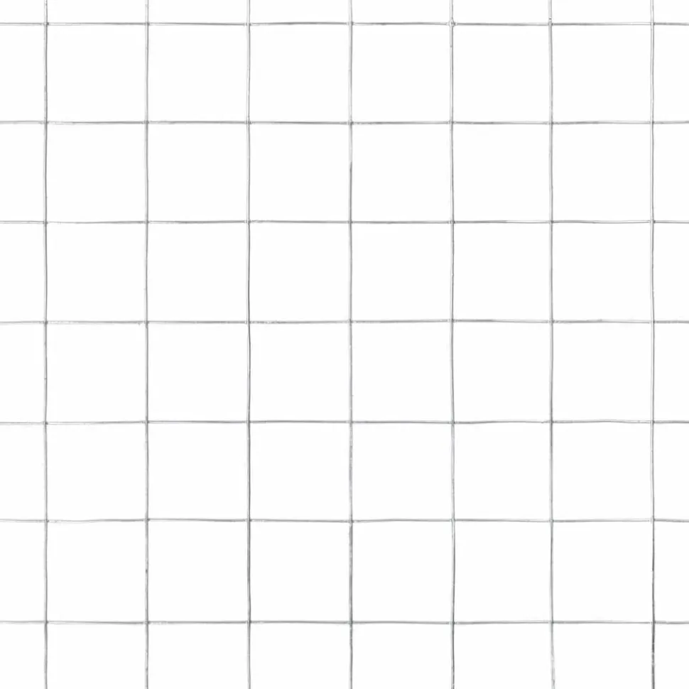 Kanaverkko 19x19mm galvanoitu teräs 10x1.5m hopea