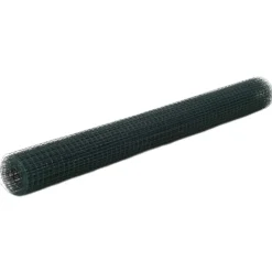 Kanaverkko 12x12mm galvanoitu teräs 10x1.5m vihreä