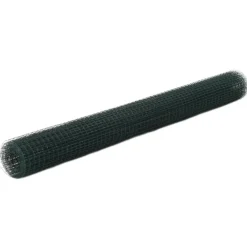 Kanaverkko 12x12mm galvanoitu teräs 25x1.5m vihreä