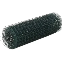 Kanaverkko 19x19mm galvanoitu teräs 10x0.5m vihreä