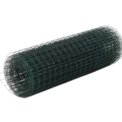 Kanaverkko 16x16mm galvanoitu teräs 10x0.5m vihreä