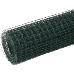 Kanaverkko 25x25mm galvanoitu teräs 10x0.5m vihreä