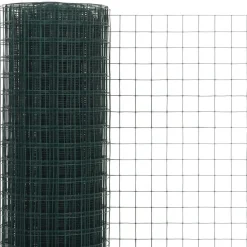 Kanaverkko 25x25mm galvanoitu teräs 10x0.5m vihreä