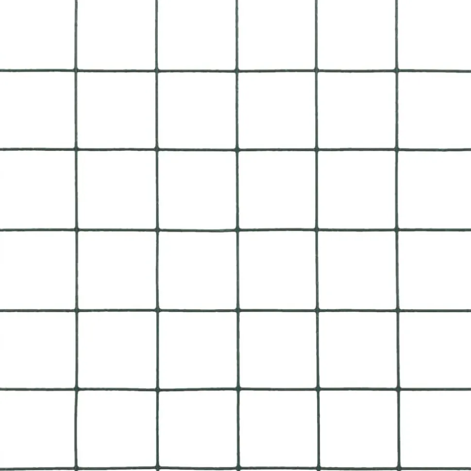 Kanaverkko 25x25mm galvanoitu teräs 10x0.5m vihreä