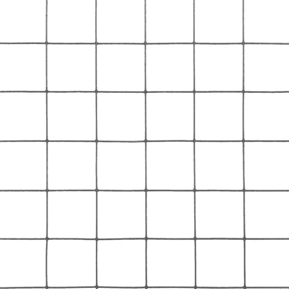 Kanaverkko 12x12mm teräs PVC pinnoitteella 25x1m harmaa