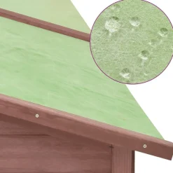 Kanin ulkohäkki mokka ja valkoinen täysi kuusi