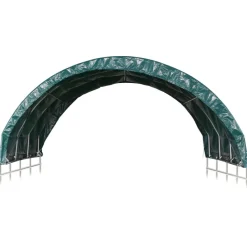 Karjateltta PVC 3,7x3,7 m vihreä