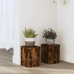 Kasvitelineet 2 kpl savutammi 15x15x20 cm tekninen puu (52892)