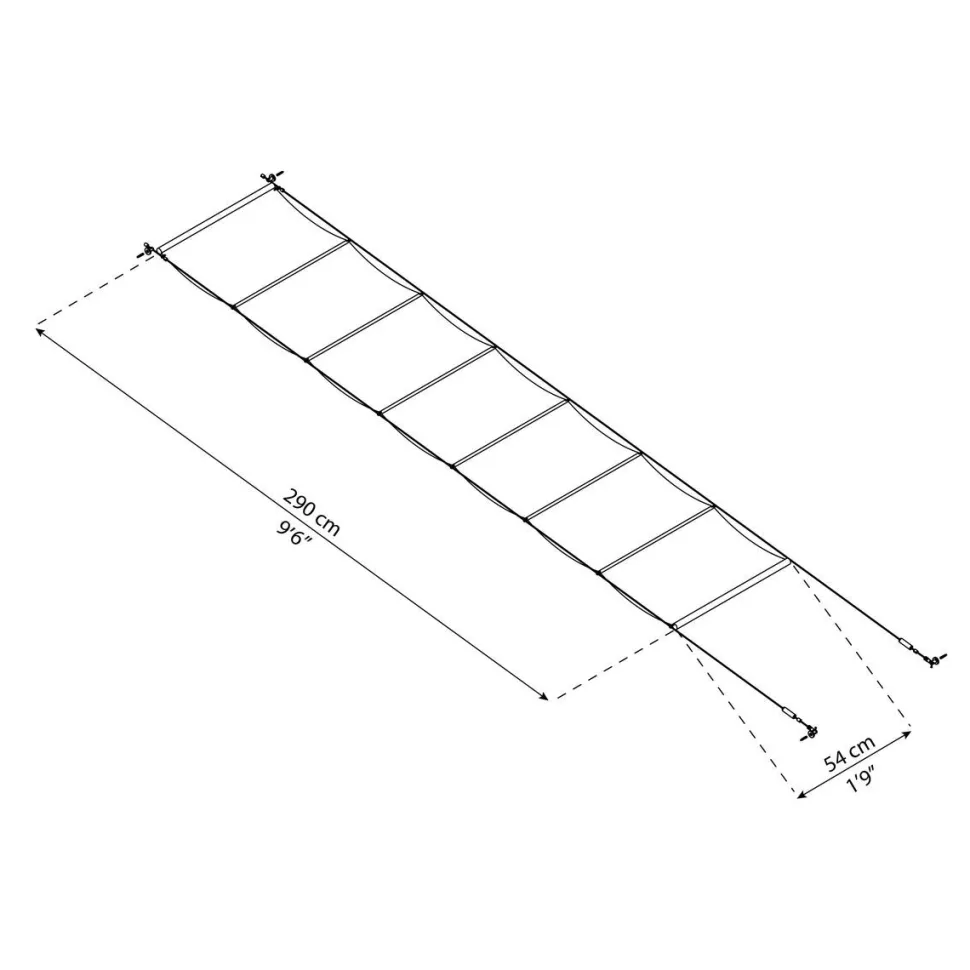 Kattokaihtimet Palram-Canopia Feria 3 x 5,5 m terassikatokseen valkoinen