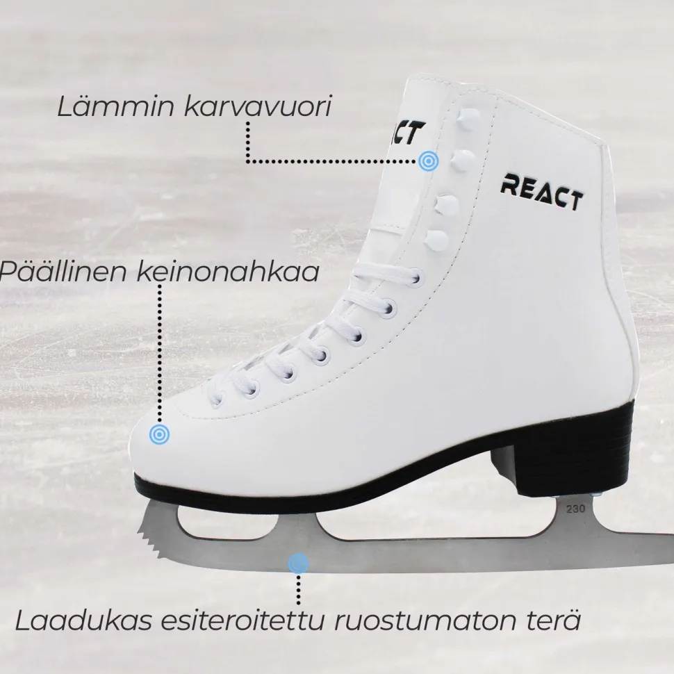 Kaunoluistimet React eri kokoja ja värejä