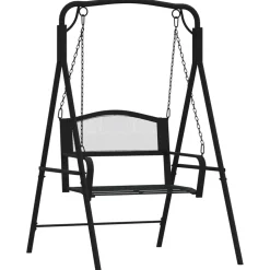 Keinupenkki 124 cm musta teräs