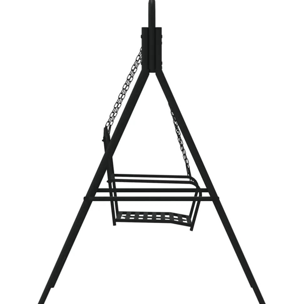 Keinupenkki 124 cm musta teräs