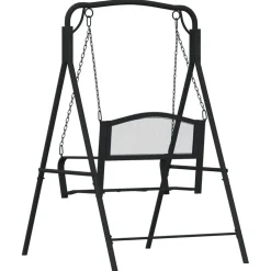 Keinupenkki 124 cm musta teräs