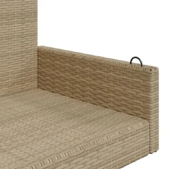 Keinupenkki musta polyrottinki 119x56x48 cm (65625)