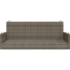 Keinupenkki musta polyrottinki 119x56x48 cm (65625)