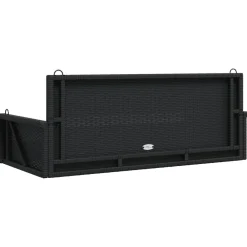 Keinupenkki musta polyrottinki 119x56x48 cm (65625)
