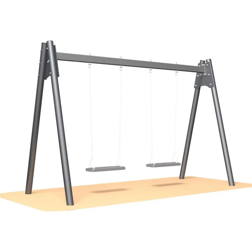 Keinurunko Markki teräsjalat 2 paikkainen