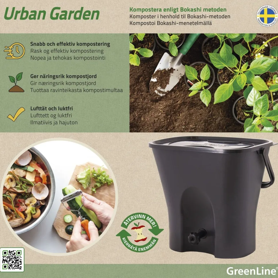 Keittiökomposti Greenline Urban Garden 2.0