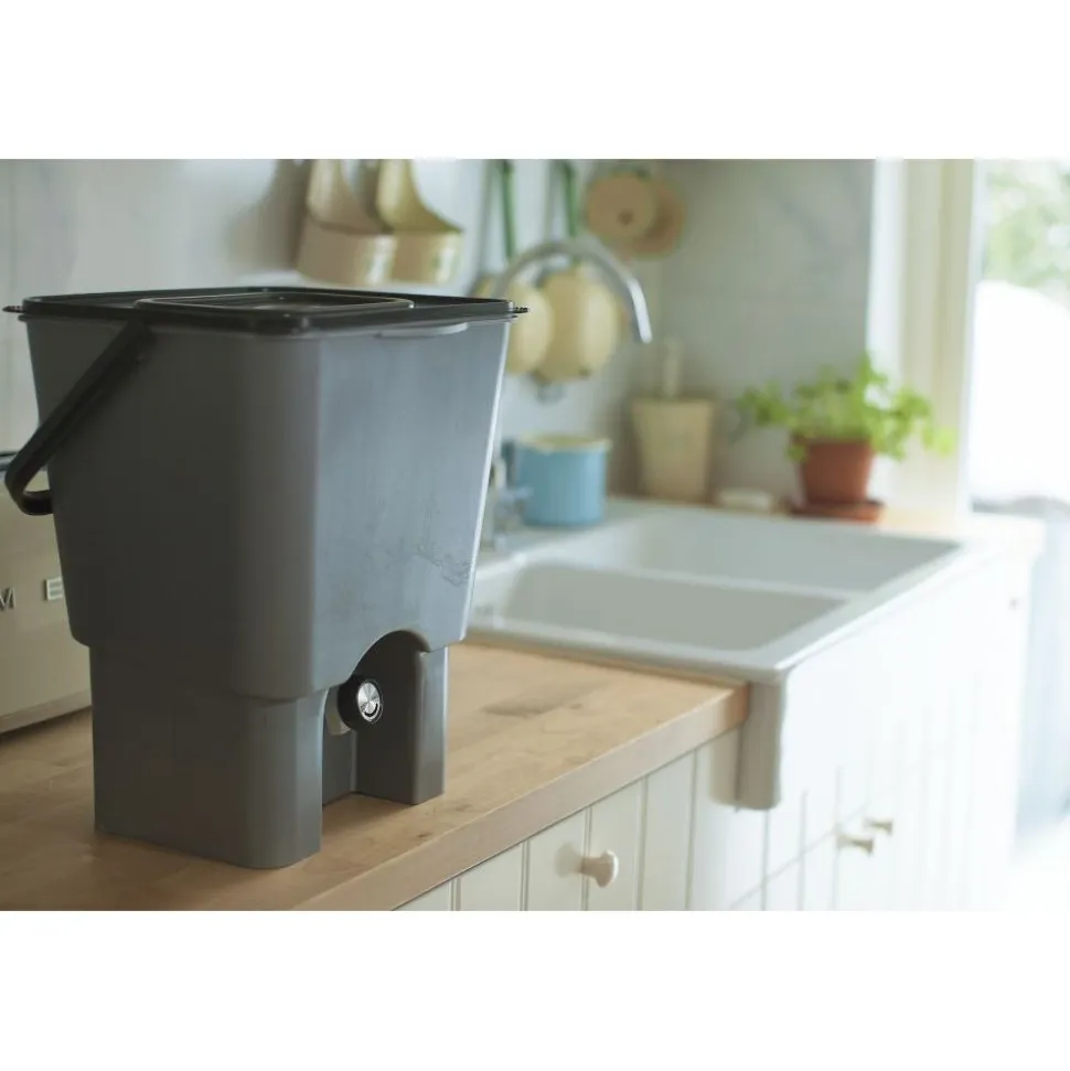 Keittiökomposti Greenline Urban Garden 15 L harmaa