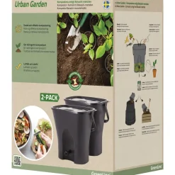 Keittiökomposti Greenline Urban Garden 2.0 2-pack