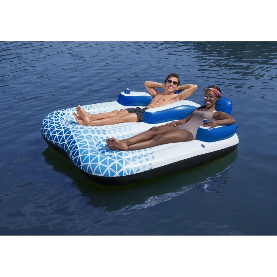 Kelluntalautta Bestway Hydro-Force Indigo Wave Double Lounge, 183x176cm