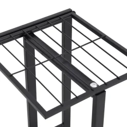 4-kerroksinen kukkateline 43x22x76 cm valkoinen metalli