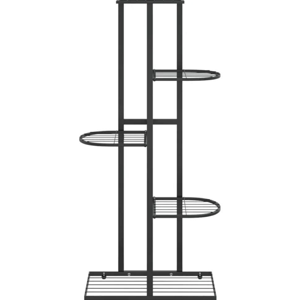 4-kerroksinen kukkateline 43x22x76 cm valkoinen metalli