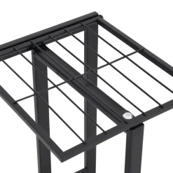 4-kerroksinen kukkateline 43x22x76 cm valkoinen metalli