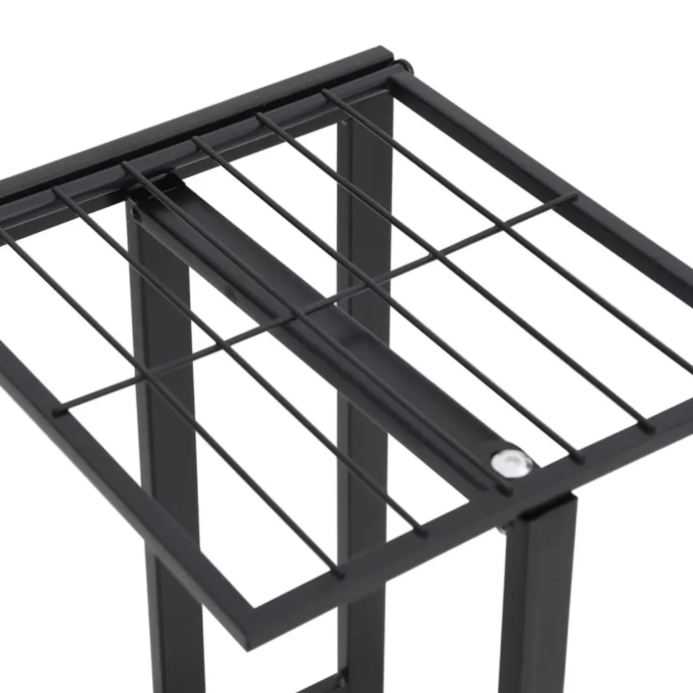 4-kerroksinen kukkateline 43x22x76 cm valkoinen metalli