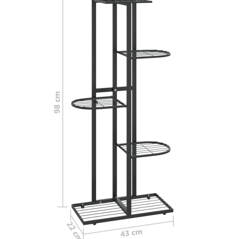 4-kerroksinen kukkateline 43x22x76 cm valkoinen metalli