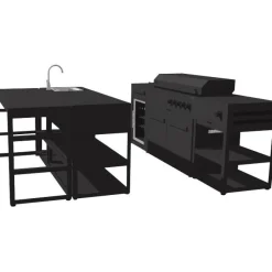 Kesäkeittiö Myoutdoorkitchen Nordic Line Aarhus, musta