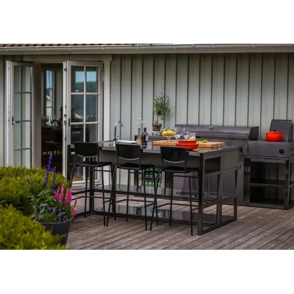 Kesäkeittiö Myoutdoorkitchen Nordic Line Aarhus, musta