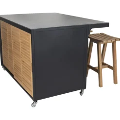 Kesäkeittiön baaritasolevy Brafab Fornax, 139x30cm, musta