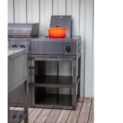 Kesäkeittiön perusmoduuli Myoutdoorkitchen Nordic Line Black, 60cm